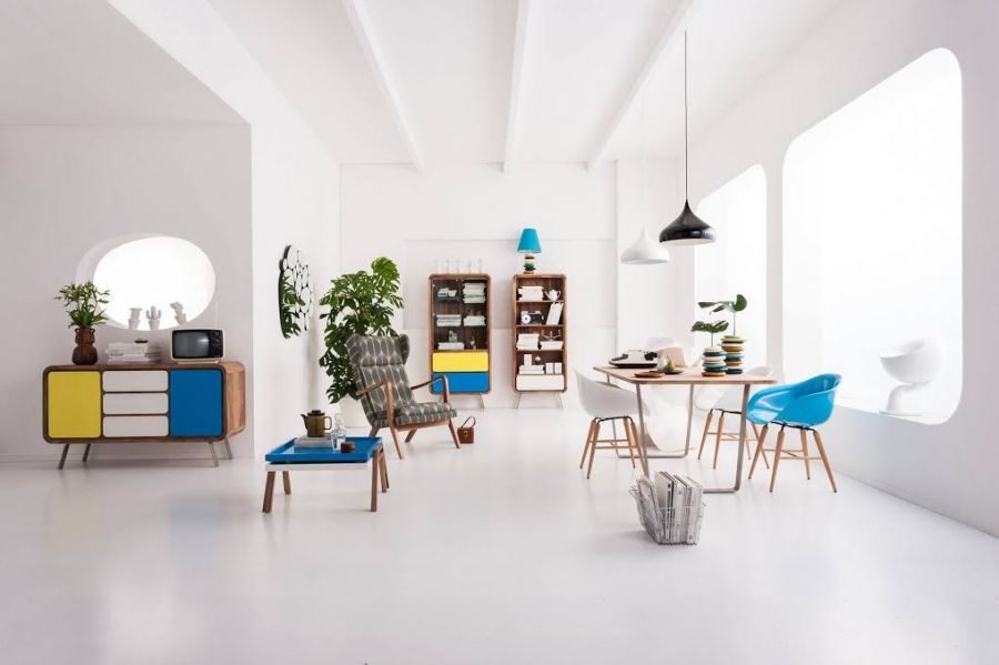 Krzesło Forum Wood niebieskie   - Kare Design